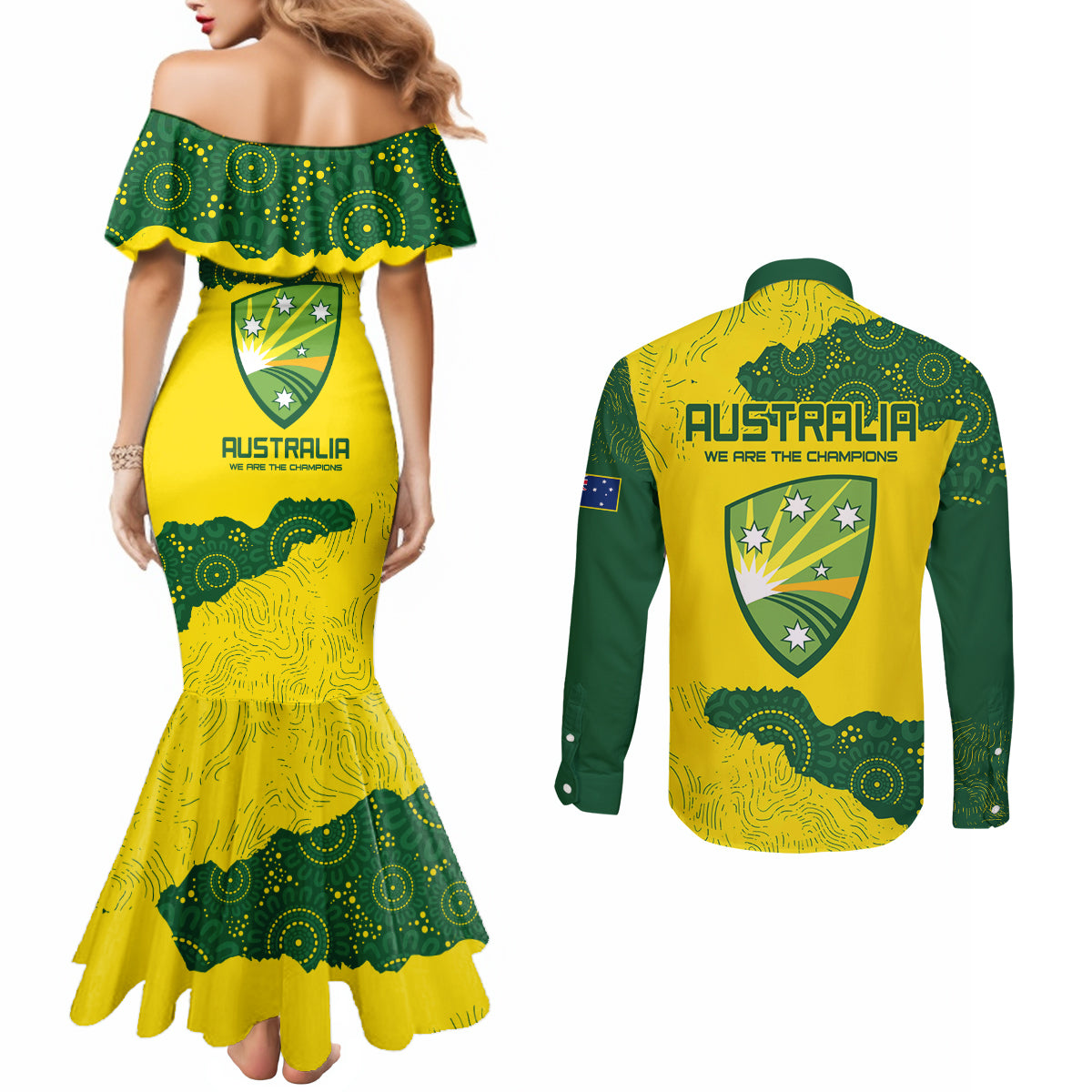 australia-cricket-couples-matching-mermaid-dress-and-long-sleeve-button-shirt-history-commemorative-world-cup-winners