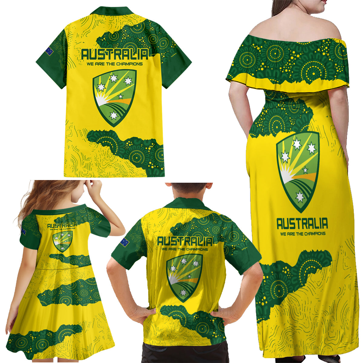 australia-cricket-family-matching-off-shoulder-maxi-dress-and-hawaiian-shirt-history-commemorative-world-cup-winners