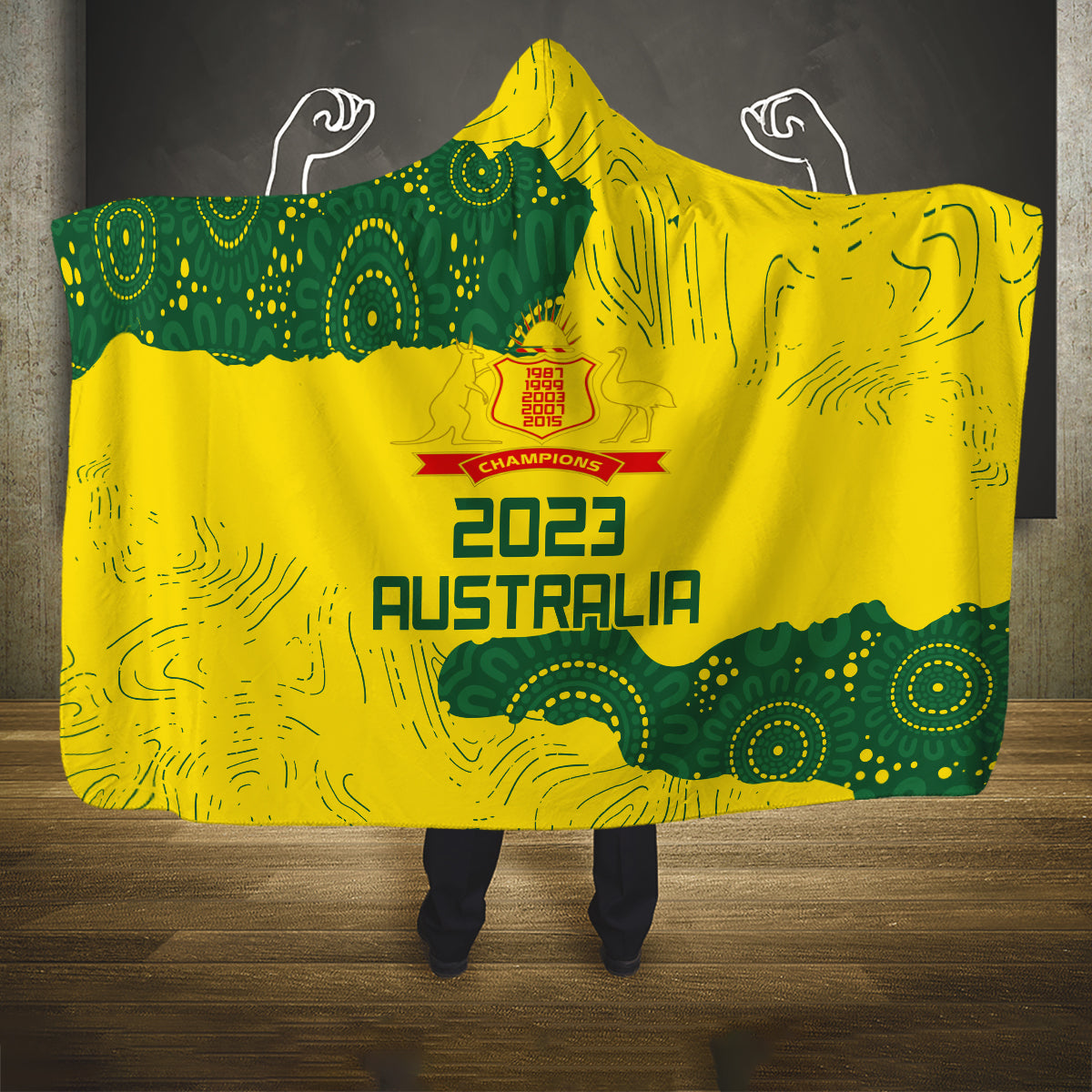 australia-cricket-hooded-blanket-history-commemorative-world-cup-winners
