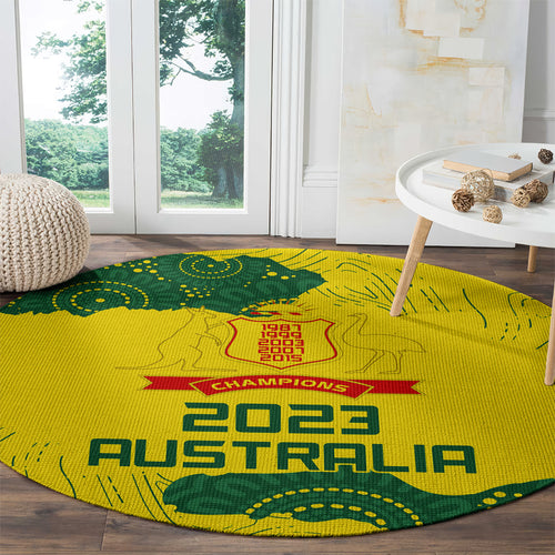 australia-cricket-round-carpet-history-commemorative-world-cup-winners