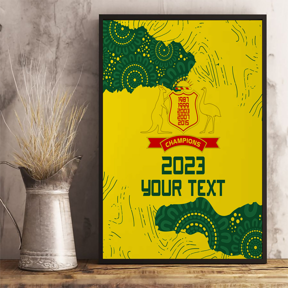 custom-australia-cricket-canvas-wall-art-history-commemorative-world-cup-winners