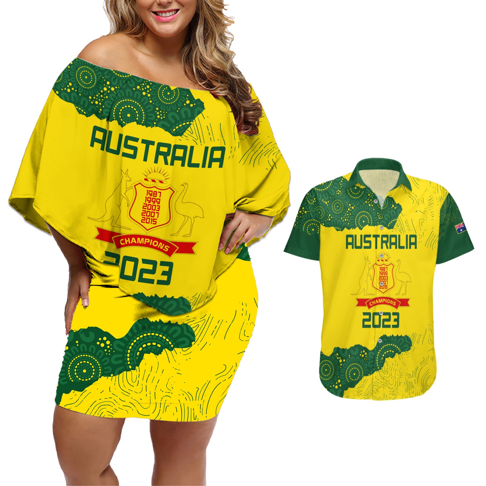 custom-australia-cricket-couples-matching-off-shoulder-short-dress-and-hawaiian-shirt-history-commemorative-world-cup-winners