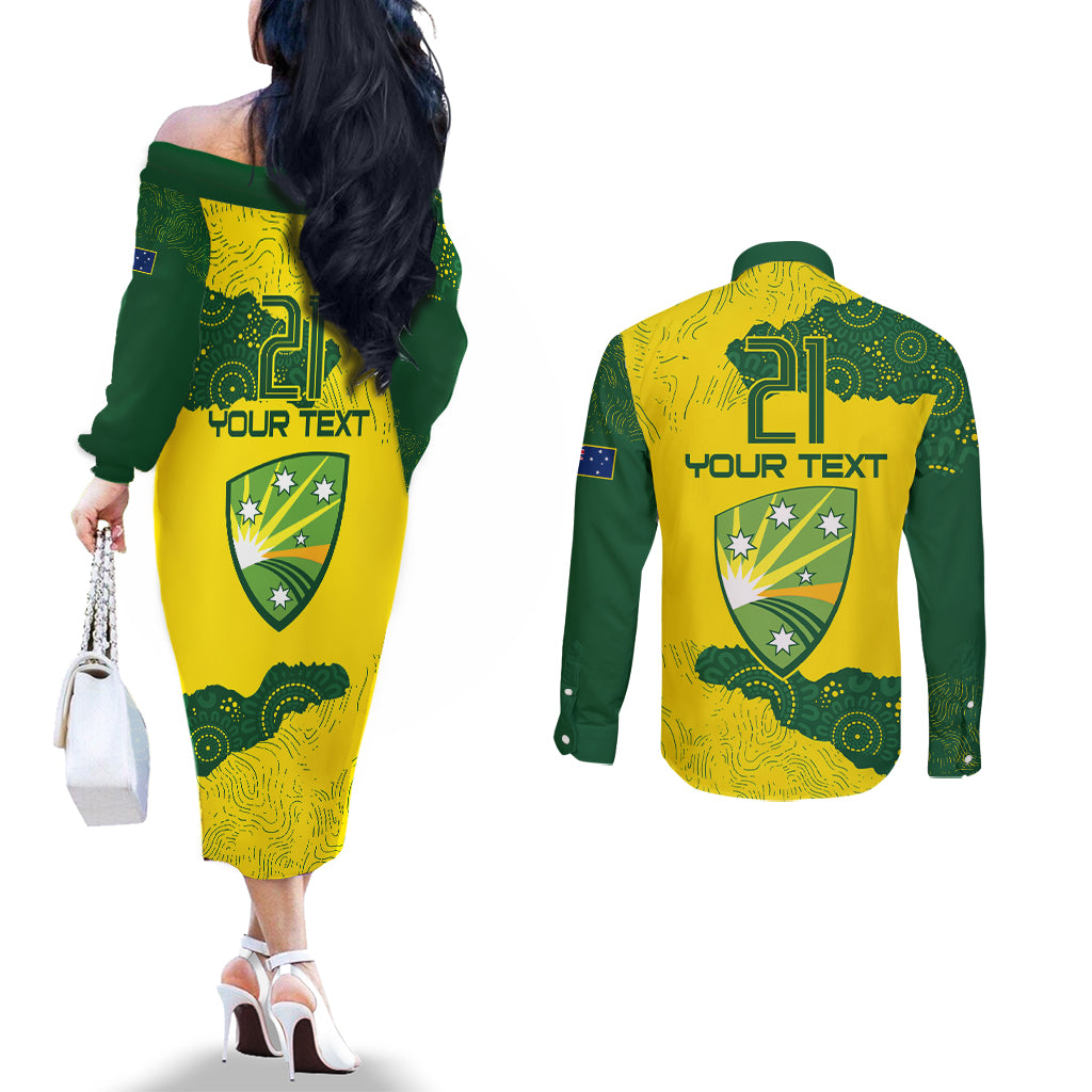 custom-australia-cricket-couples-matching-off-the-shoulder-long-sleeve-dress-and-long-sleeve-button-shirt-history-commemorative-world-cup-winners