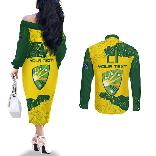 custom-australia-cricket-couples-matching-off-the-shoulder-long-sleeve-dress-and-long-sleeve-button-shirt-history-commemorative-world-cup-winners