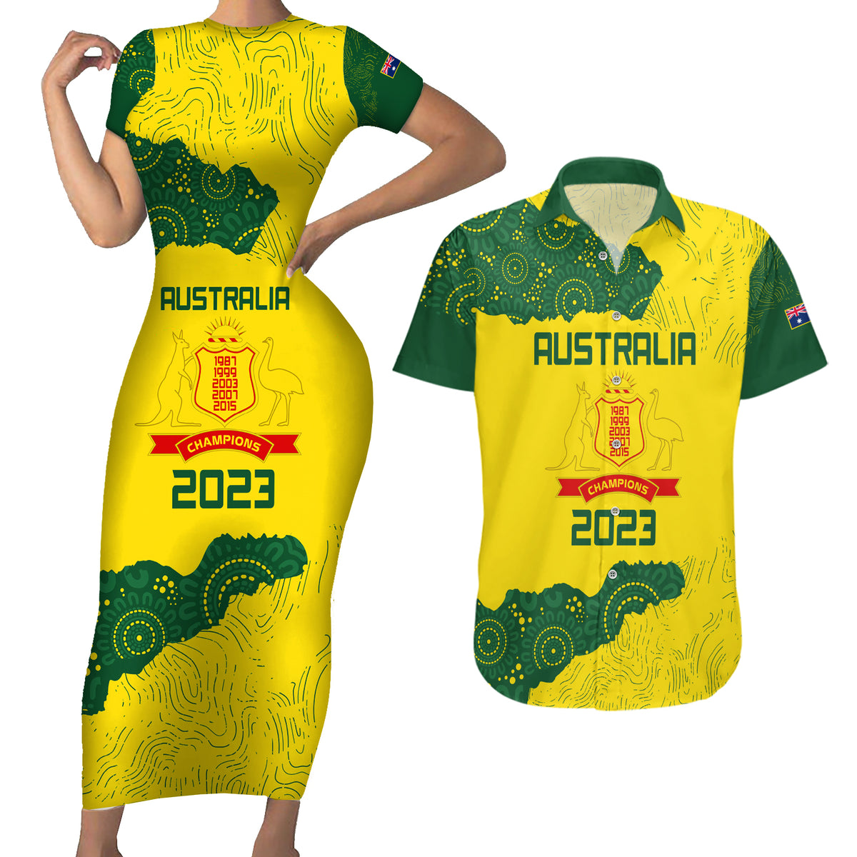 custom-australia-cricket-couples-matching-short-sleeve-bodycon-dress-and-hawaiian-shirt-history-commemorative-world-cup-winners