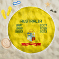 australia-cricket-beach-blanket-history-champions-world-cup-unique