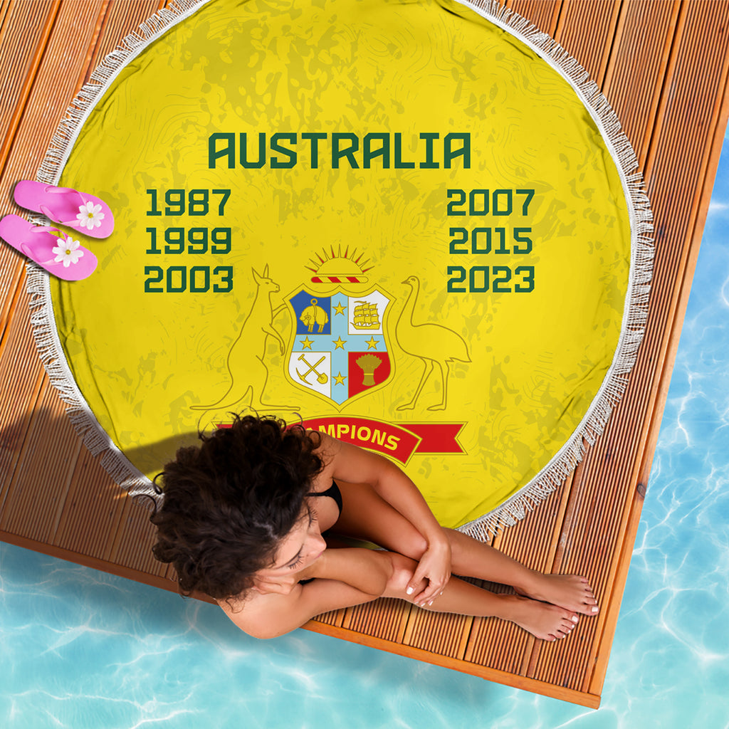 australia-cricket-beach-blanket-history-champions-world-cup-unique