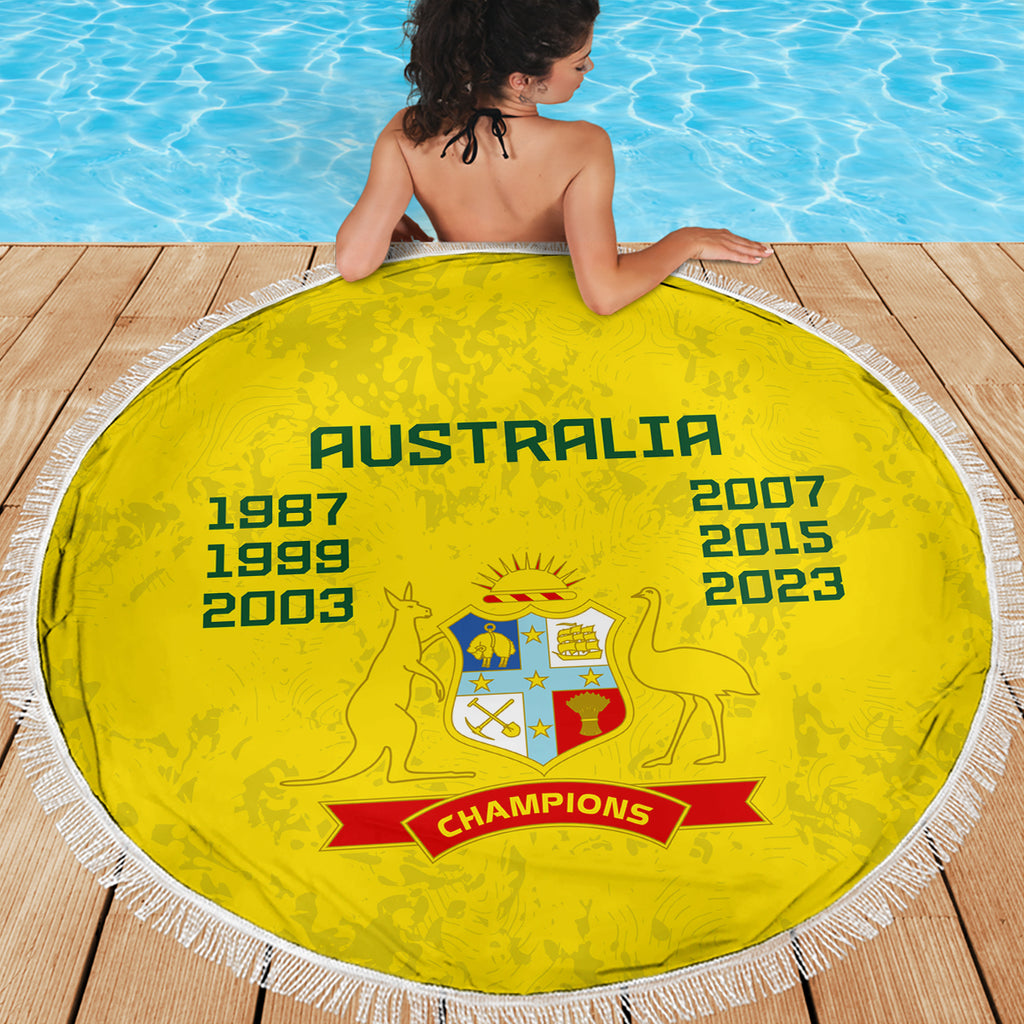 australia-cricket-beach-blanket-history-champions-world-cup-unique