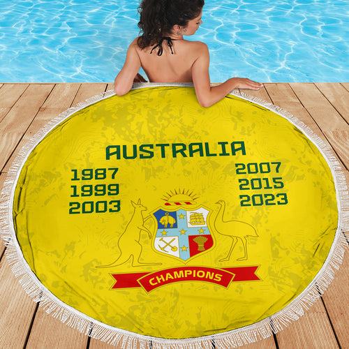 australia-cricket-beach-blanket-history-champions-world-cup-unique