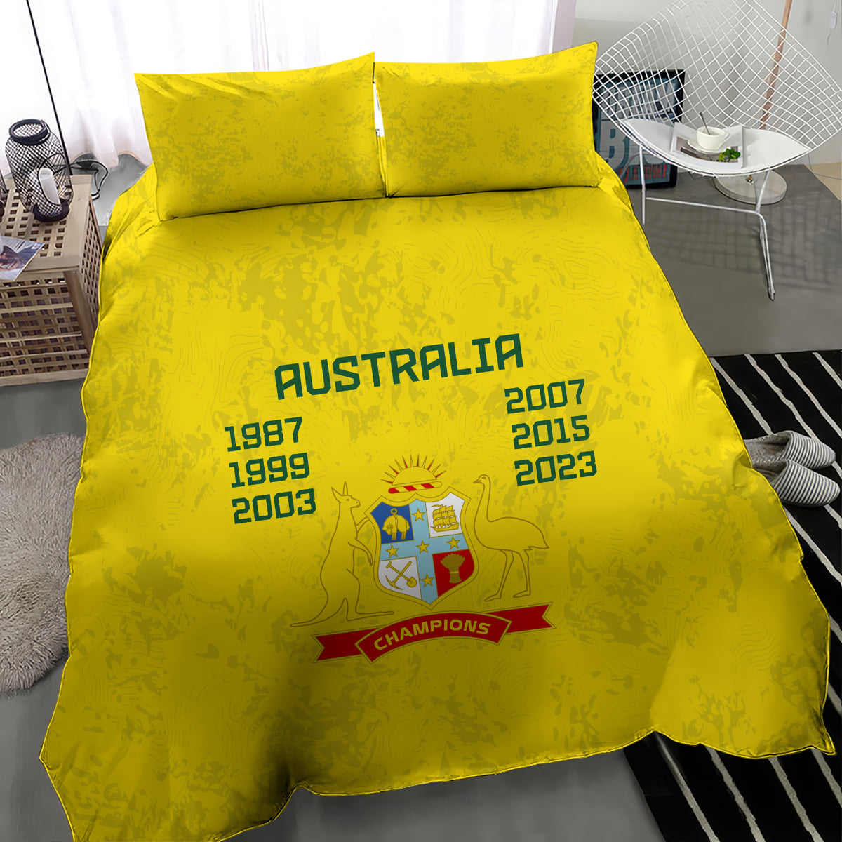 australia-cricket-bedding-set-history-champions-world-cup-unique