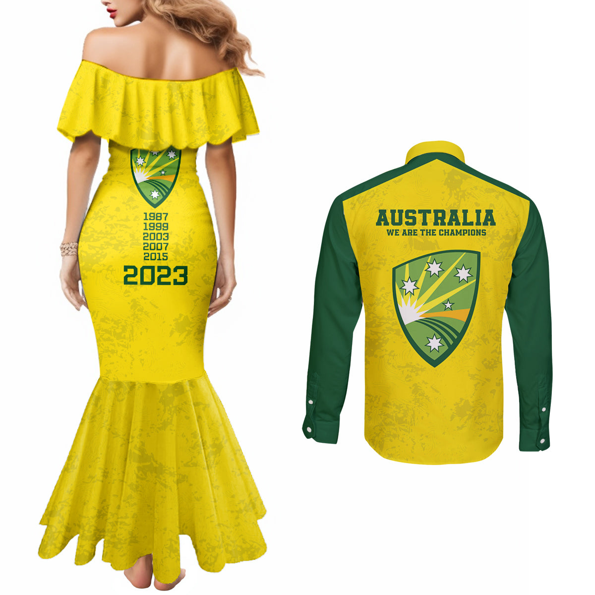 australia-cricket-couples-matching-mermaid-dress-and-long-sleeve-button-shirt-history-champions-world-cup-unique