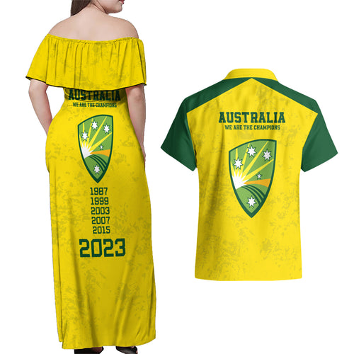 australia-cricket-couples-matching-off-shoulder-maxi-dress-and-hawaiian-shirt-history-champions-world-cup-unique