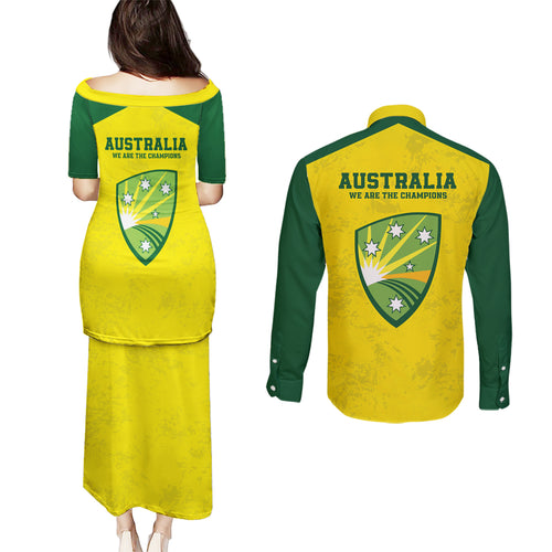 australia-cricket-couples-matching-puletasi-dress-and-long-sleeve-button-shirt-history-champions-world-cup-unique