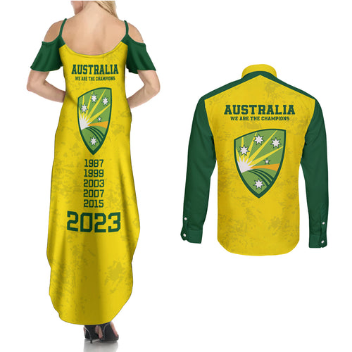 australia-cricket-couples-matching-summer-maxi-dress-and-long-sleeve-button-shirt-history-champions-world-cup-unique