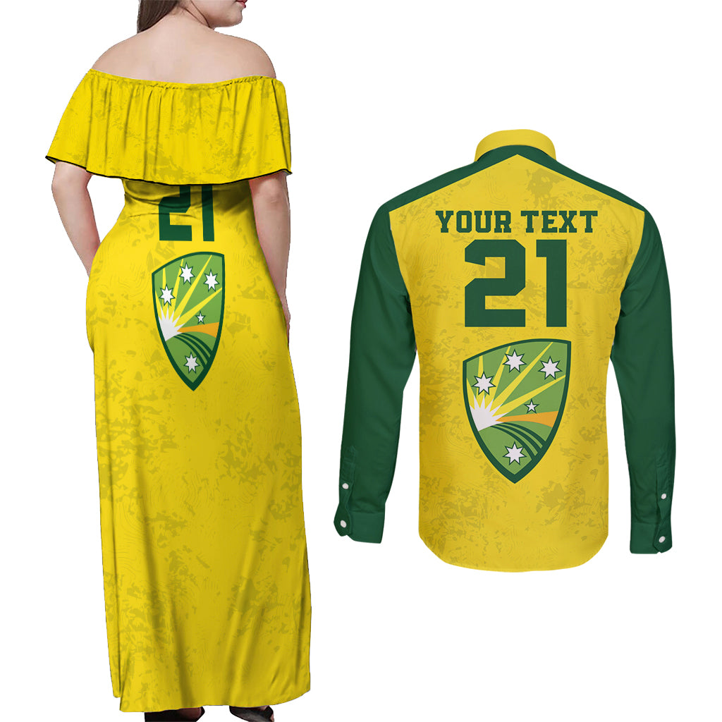 custom-australia-cricket-couples-matching-off-shoulder-maxi-dress-and-long-sleeve-button-shirt-history-champions-world-cup-unique