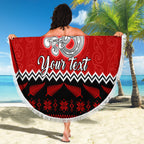 personalised-new-zealand-christmas-beach-blanket-maori-tiki-meri-kirihimete