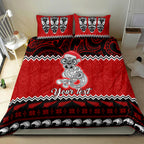 personalised-new-zealand-christmas-bedding-set-maori-tiki-meri-kirihimete