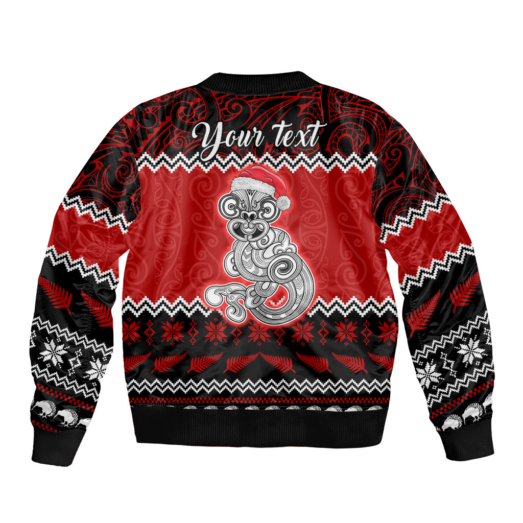 personalised-new-zealand-christmas-bomber-jacket-maori-tiki-meri-kirihimete