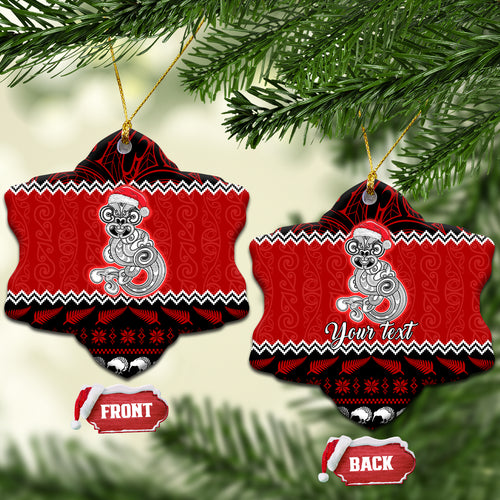 personalised-new-zealand-christmas-ceramic-ornament-maori-tiki-meri-kirihimete