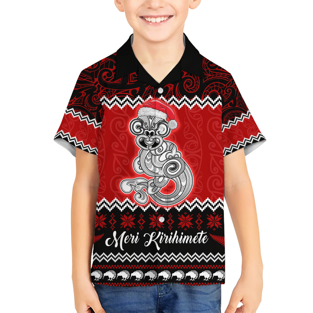 personalised-new-zealand-christmas-hawaiian-shirt-maori-tiki-meri-kirihimete