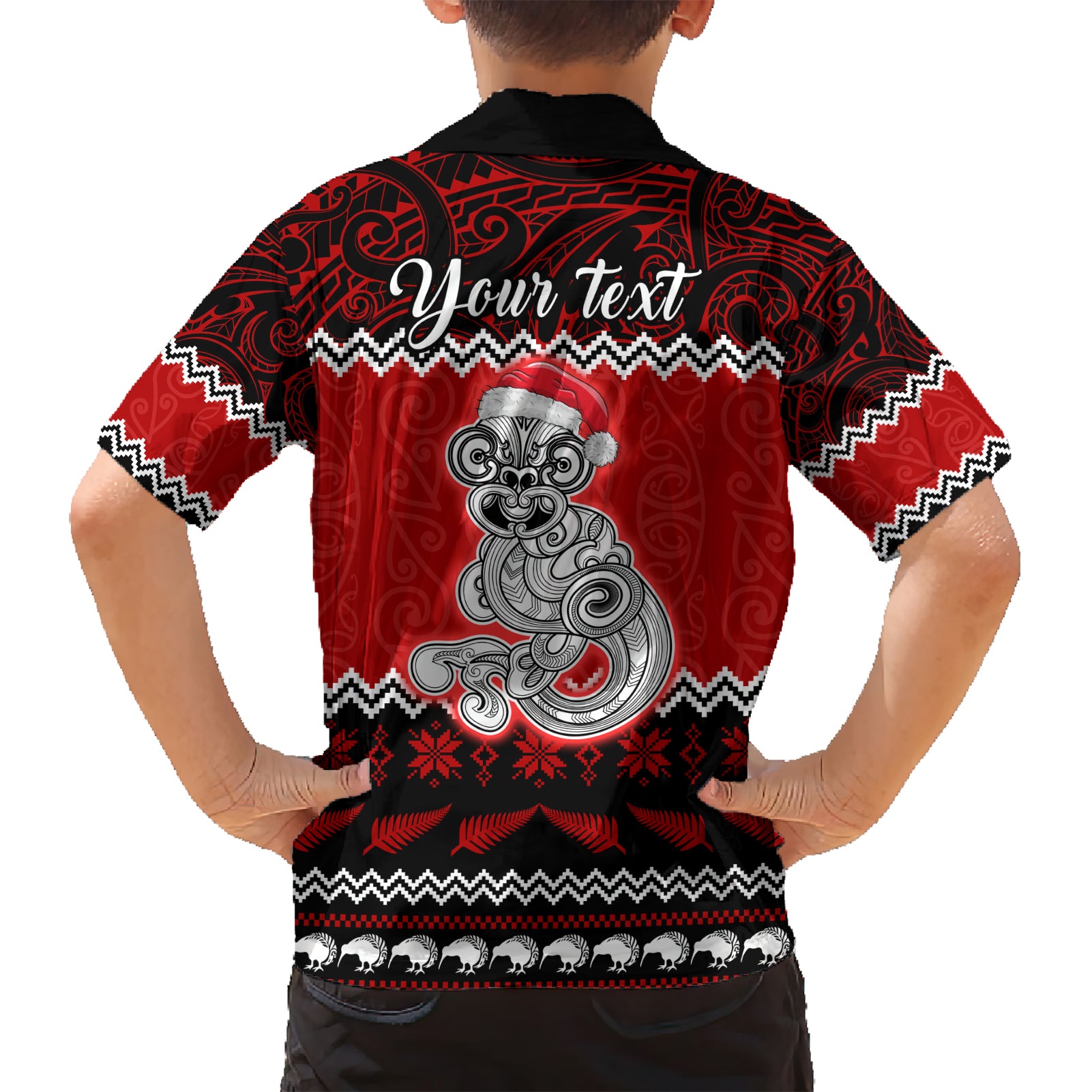 personalised-new-zealand-christmas-hawaiian-shirt-maori-tiki-meri-kirihimete