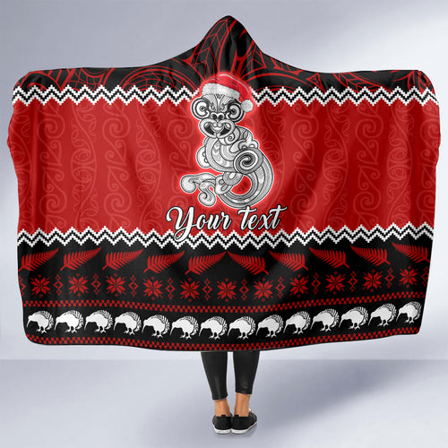 personalised-new-zealand-christmas-hooded-blanket-maori-tiki-meri-kirihimete