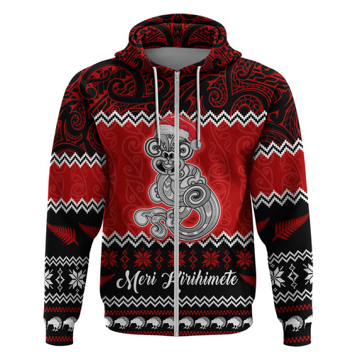 personalised-new-zealand-christmas-hoodie-maori-tiki-meri-kirihimete