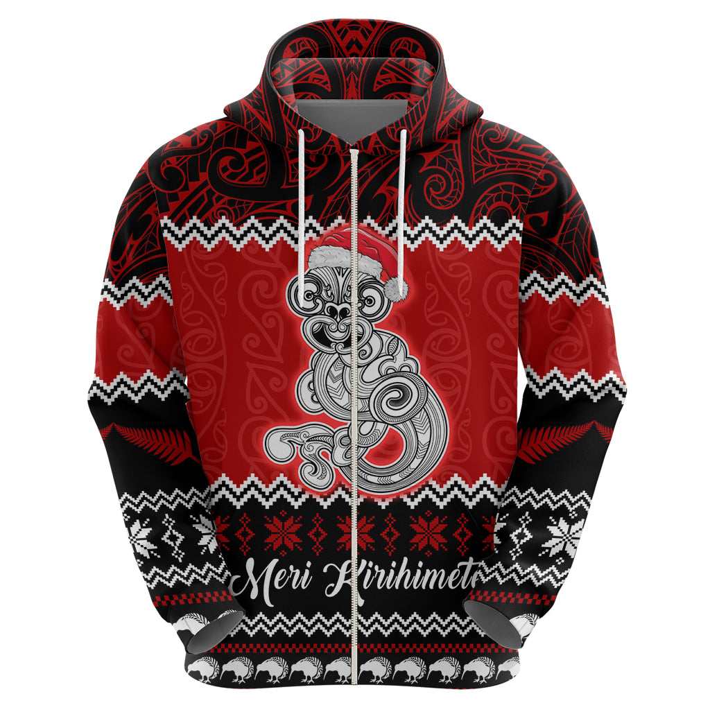 personalised-new-zealand-christmas-hoodie-maori-tiki-meri-kirihimete