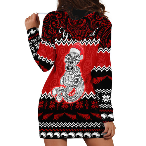 personalised-new-zealand-christmas-hoodie-dress-maori-tiki-meri-kirihimete