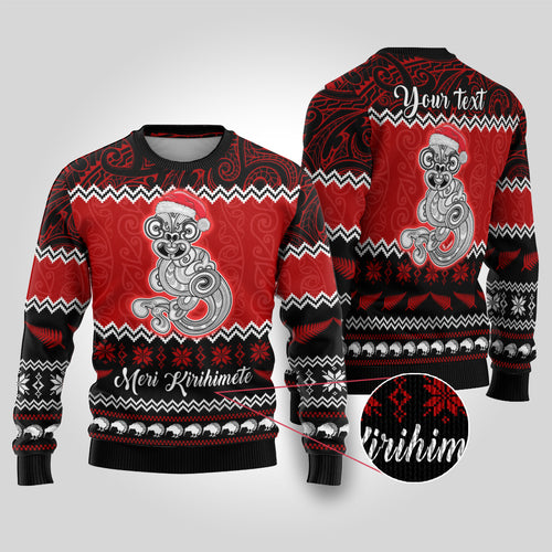 personalised-new-zealand-christmas-ugly-christmas-sweater-maori-tiki-meri-kirihimete