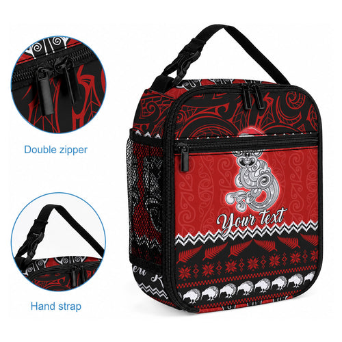 Personalised New Zealand Christmas Lunch Bag Maori Tiki Meri Kirihimete