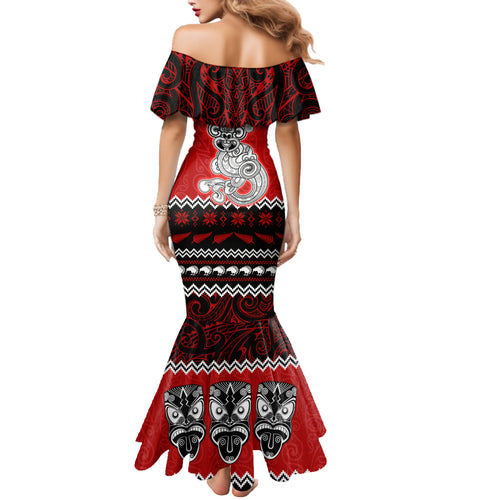 personalised-new-zealand-christmas-mermaid-dress-maori-tiki-meri-kirihimete