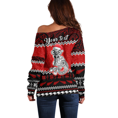 personalised-new-zealand-christmas-off-shoulder-sweater-maori-tiki-meri-kirihimete