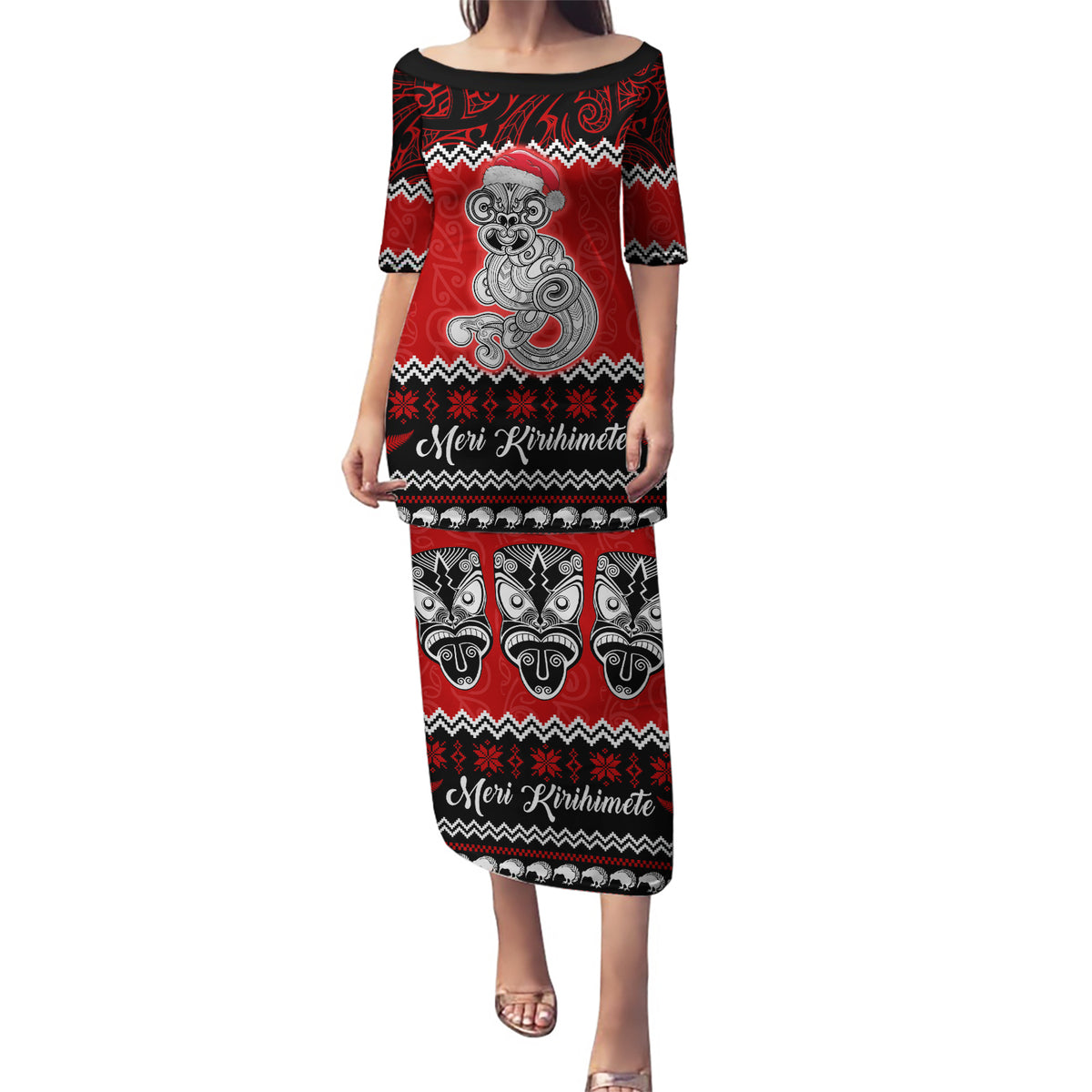 personalised-new-zealand-christmas-puletasi-maori-tiki-meri-kirihimete