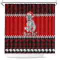 personalised-new-zealand-christmas-shower-curtain-maori-tiki-meri-kirihimete