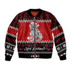 personalised-new-zealand-christmas-sleeve-zip-bomber-jacket-maori-tiki-meri-kirihimete