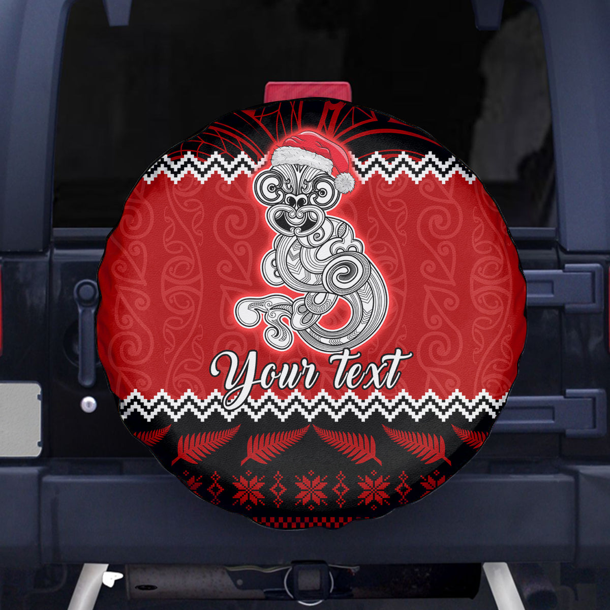 personalised-new-zealand-christmas-spare-tire-cover-maori-tiki-meri-kirihimete