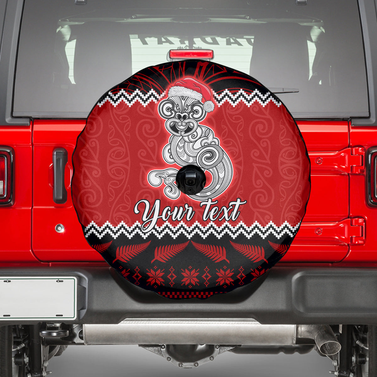 personalised-new-zealand-christmas-spare-tire-cover-maori-tiki-meri-kirihimete