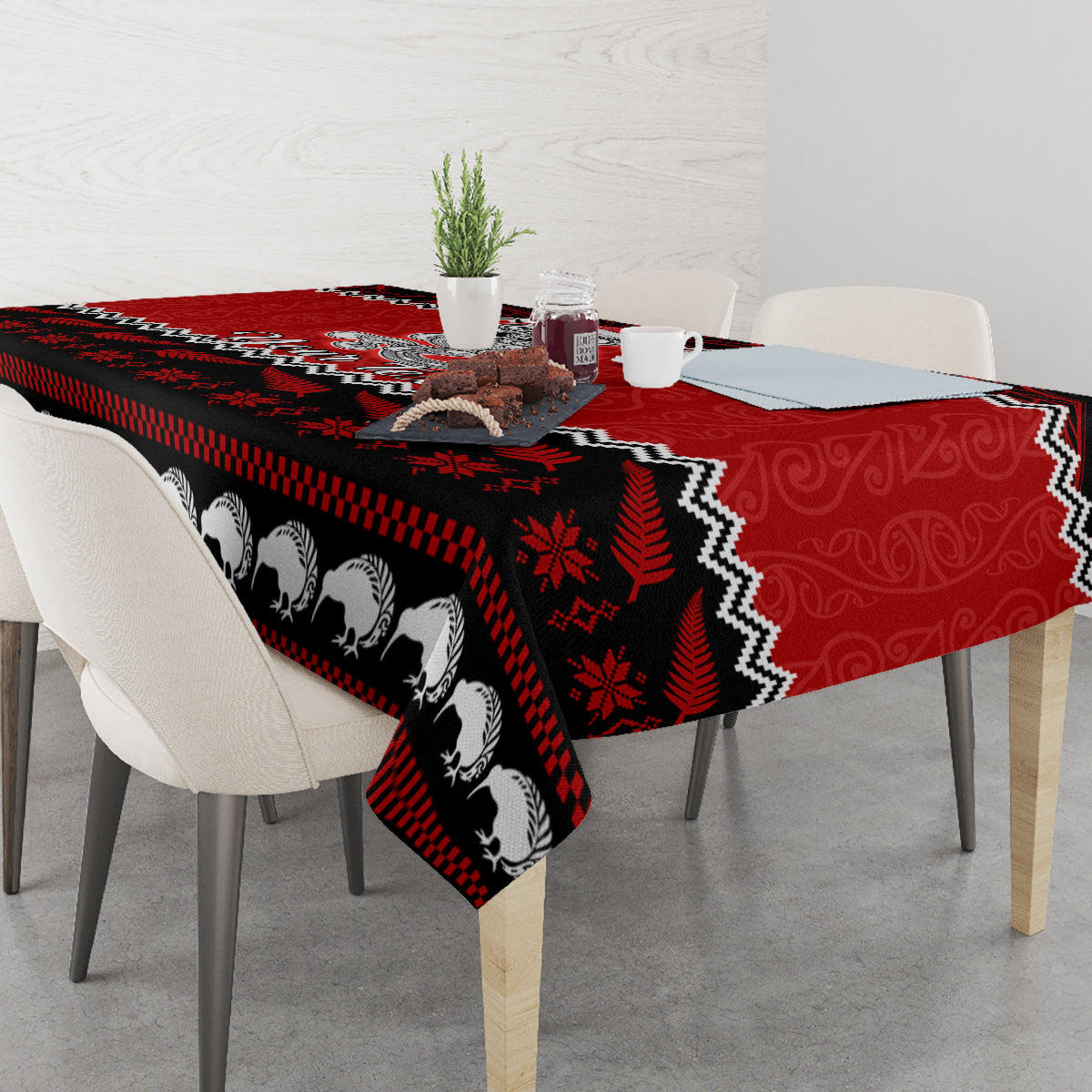 personalised-new-zealand-christmas-tablecloth-maori-tiki-meri-kirihimete
