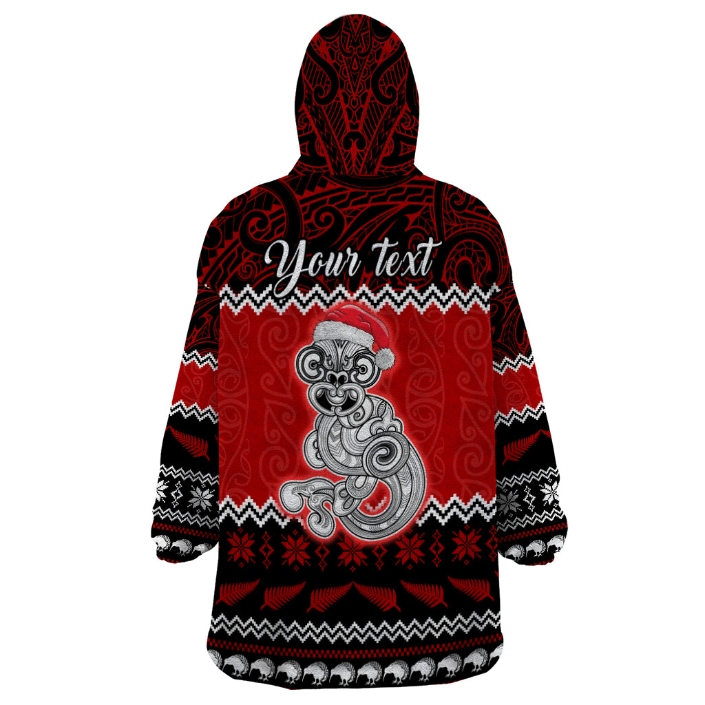 personalised-new-zealand-christmas-wearable-blanket-hoodie-maori-tiki-meri-kirihimete