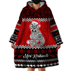 personalised-new-zealand-christmas-wearable-blanket-hoodie-maori-tiki-meri-kirihimete