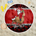 personalised-new-zealand-christmas-beach-blanket-kiwi-santa-claus-maori-meri-kirihimete