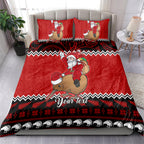 personalised-new-zealand-christmas-bedding-set-kiwi-santa-claus-maori-meri-kirihimete
