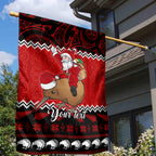 personalised-new-zealand-christmas-garden-flag-kiwi-santa-claus-maori-meri-kirihimete