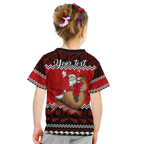 personalised-new-zealand-christmas-kid-t-shirt-kiwi-santa-claus-maori-meri-kirihimete