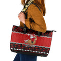 personalised-new-zealand-christmas-leather-tote-bag-kiwi-santa-claus-maori-meri-kirihimete