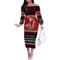 personalised-new-zealand-christmas-off-the-shoulder-long-sleeve-dress-kiwi-santa-claus-maori-meri-kirihimete