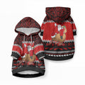 Personalised New Zealand Christmas Pet Hoodie Kiwi Santa Claus Maori Meri Kirihimete