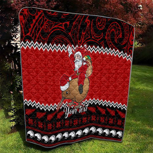 personalised-new-zealand-christmas-quilt-kiwi-santa-claus-maori-meri-kirihimete