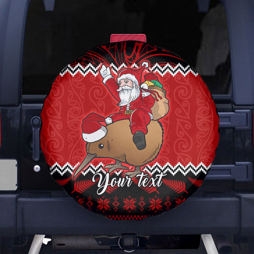personalised-new-zealand-christmas-spare-tire-cover-kiwi-santa-claus-maori-meri-kirihimete
